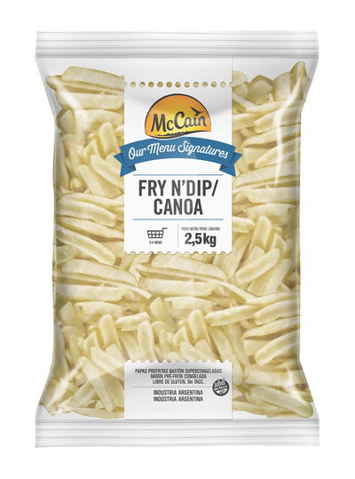 Imagem Batata Congelada McCain Fry'n Dip Corte Canoa 15kg